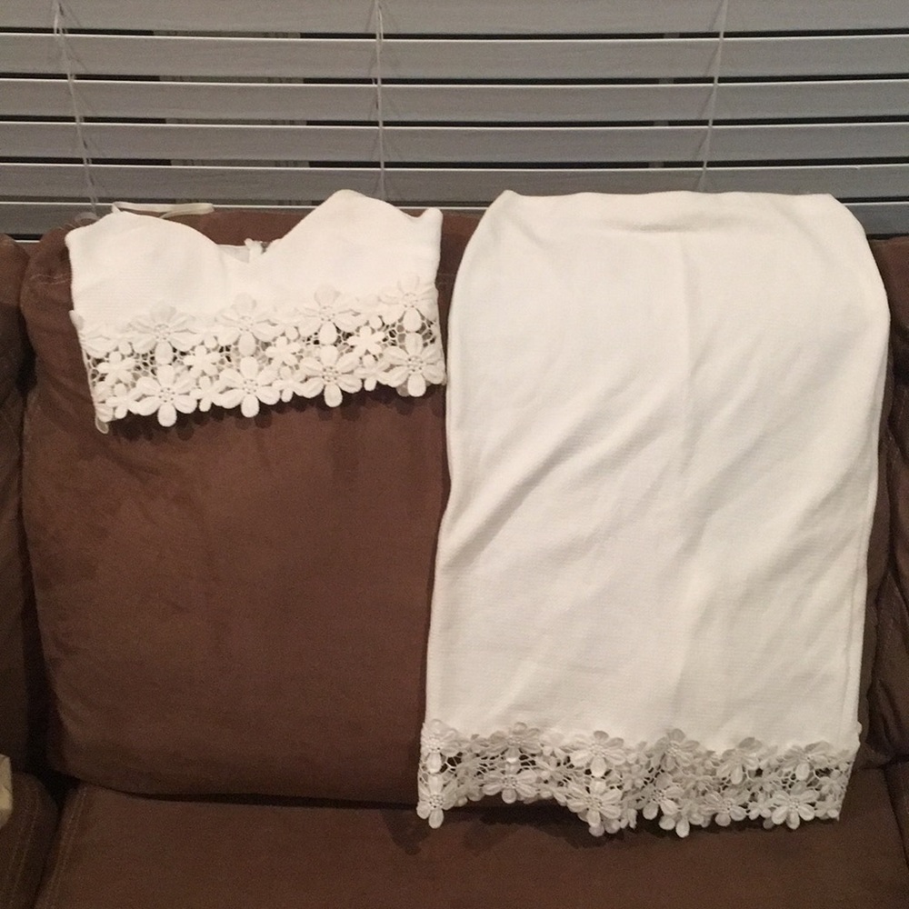 2 piece set white
